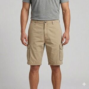 Harley-Davidson‎ Genuine Motor Clothes Cargo Shorts Men's 46 Khaki Tan EUC